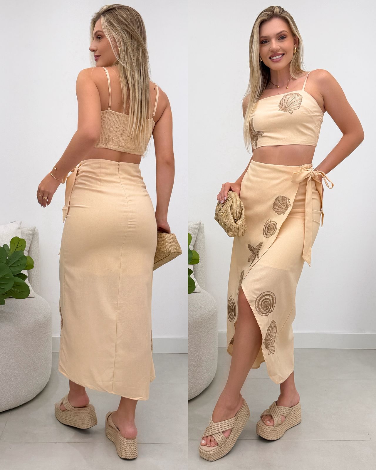 Conjunto Ediane Pêssego 120230