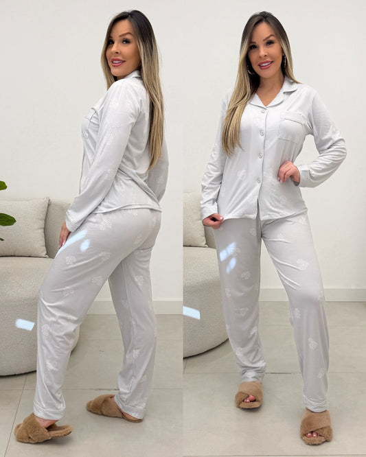 Pijama Sandy Cinza 133745