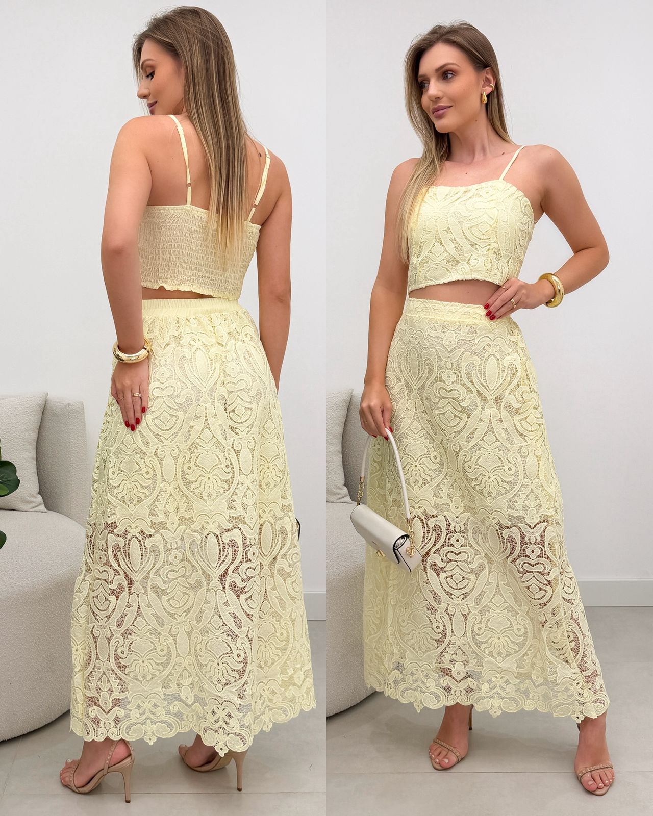 Conjunto Olga Amarelo 119754
