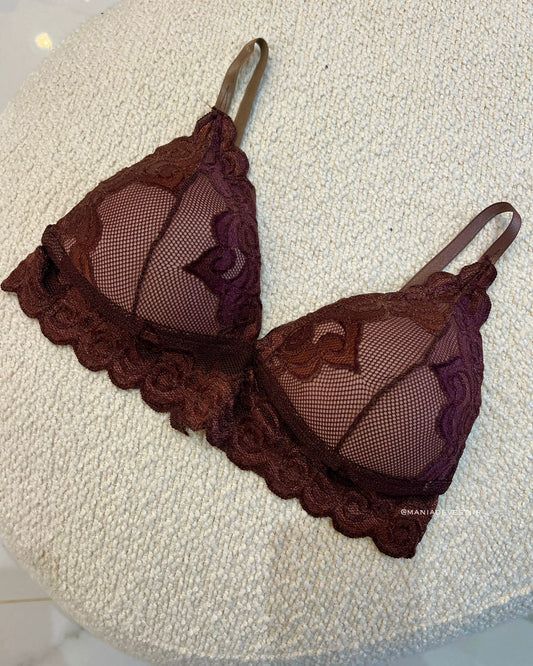 Cropped Renda Ivana Marrom 99896