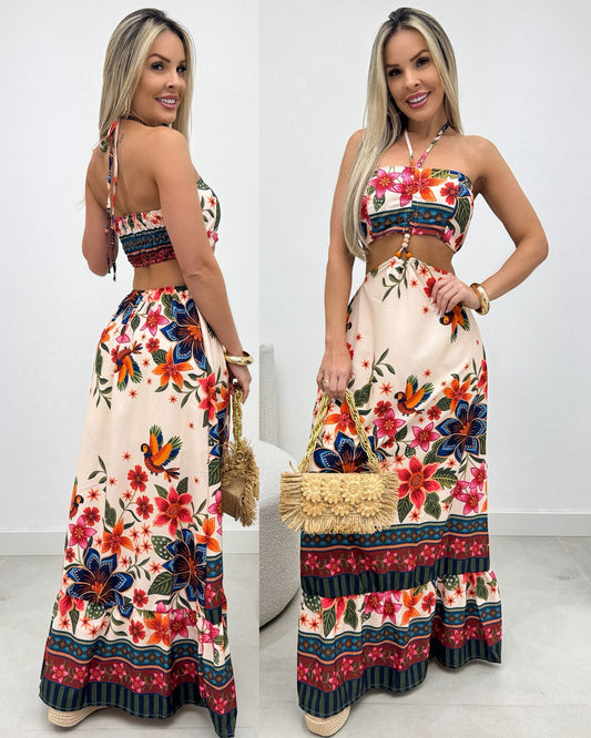 Vestido Pétala Creme 106923