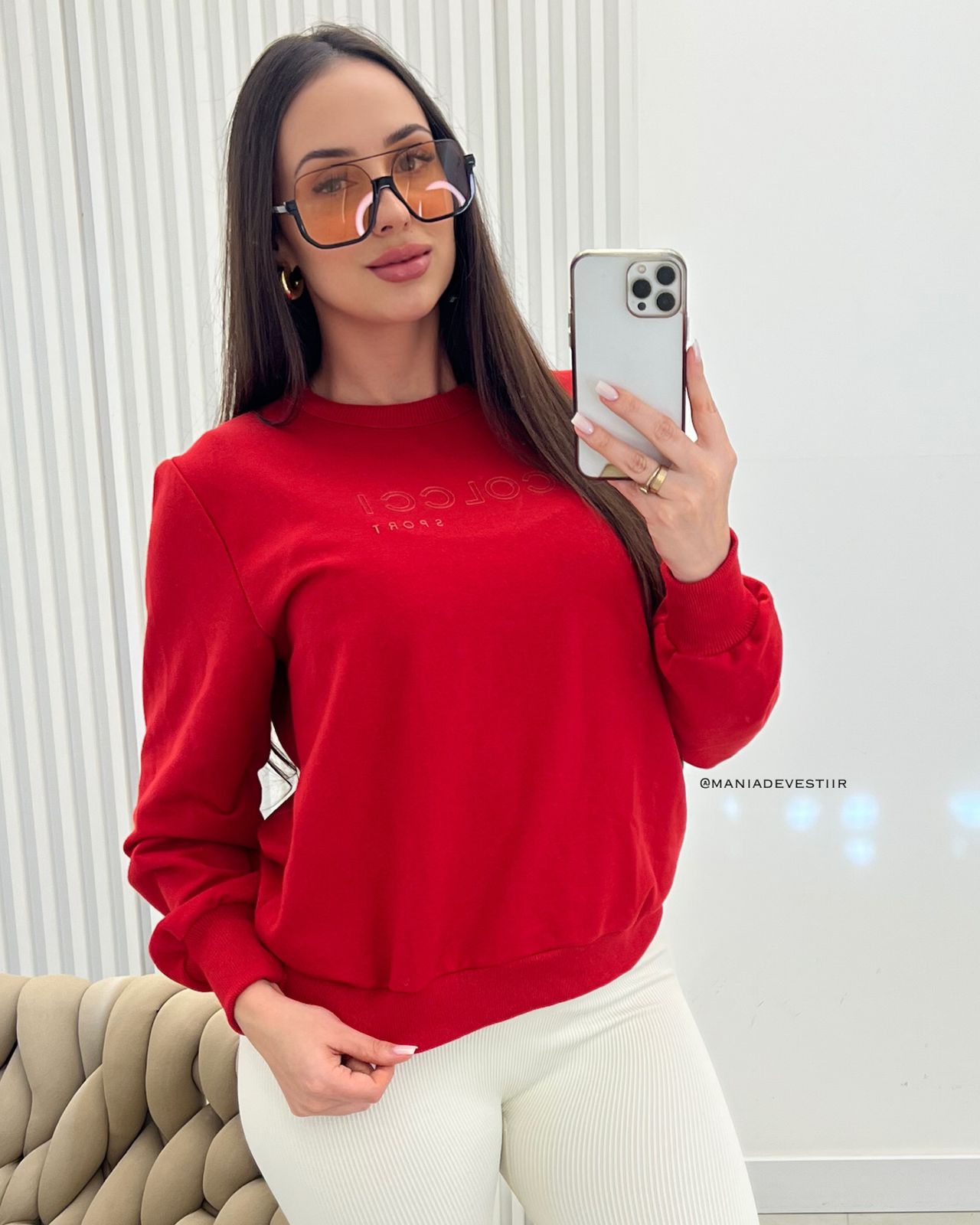 Blusão Moletom Colcci Vermelho 93215