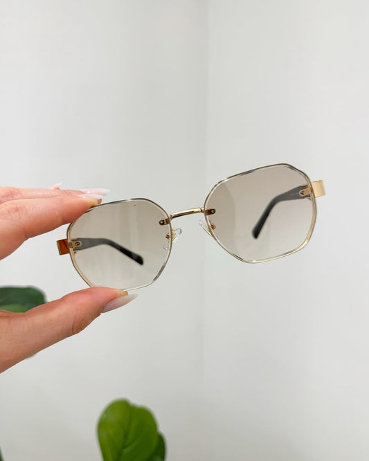 Óculos De Sol Dourado Mania Essenza 135997