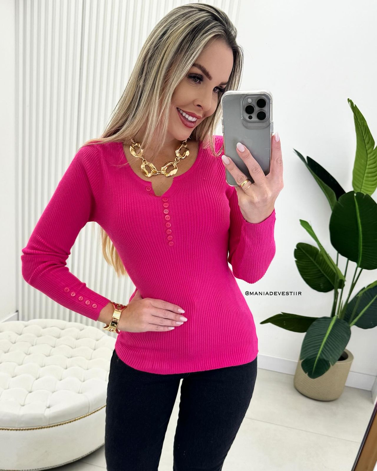 Blusa Giseli Pink 61399