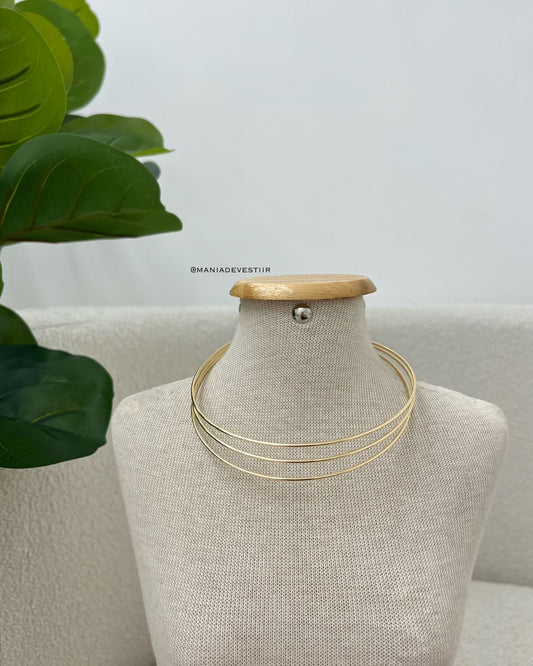 Colar Valentina Dourado 108499