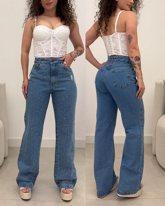 PEÇA COM DEFEITO - Calça Jeans Ozzo Atena 126839