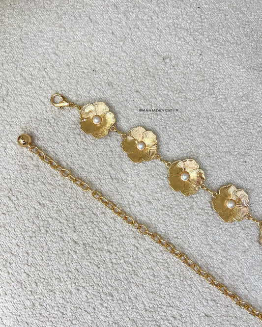 ﻿Cinto Flor Dourado 113288