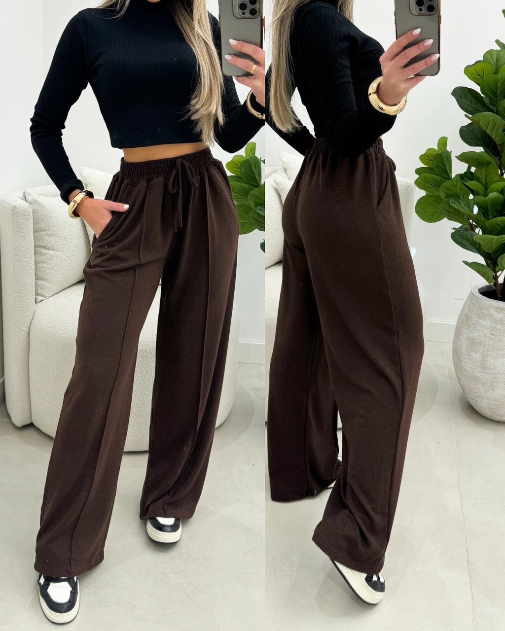 Calça Lã Dora Chocolate 102950