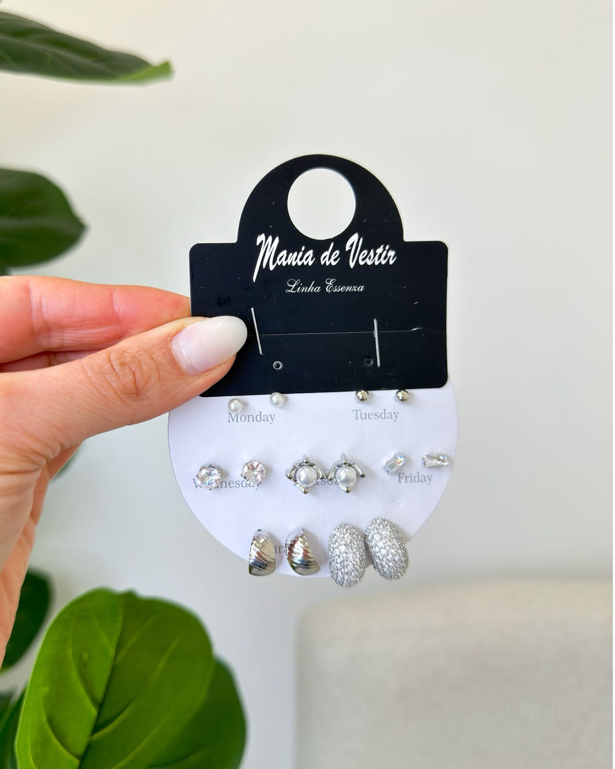 Kit de Brincos Mania Essenza Prata 137867