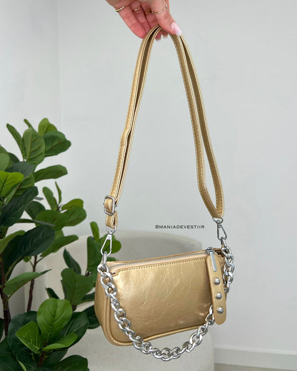 Bolsa Florina Dourado 113635