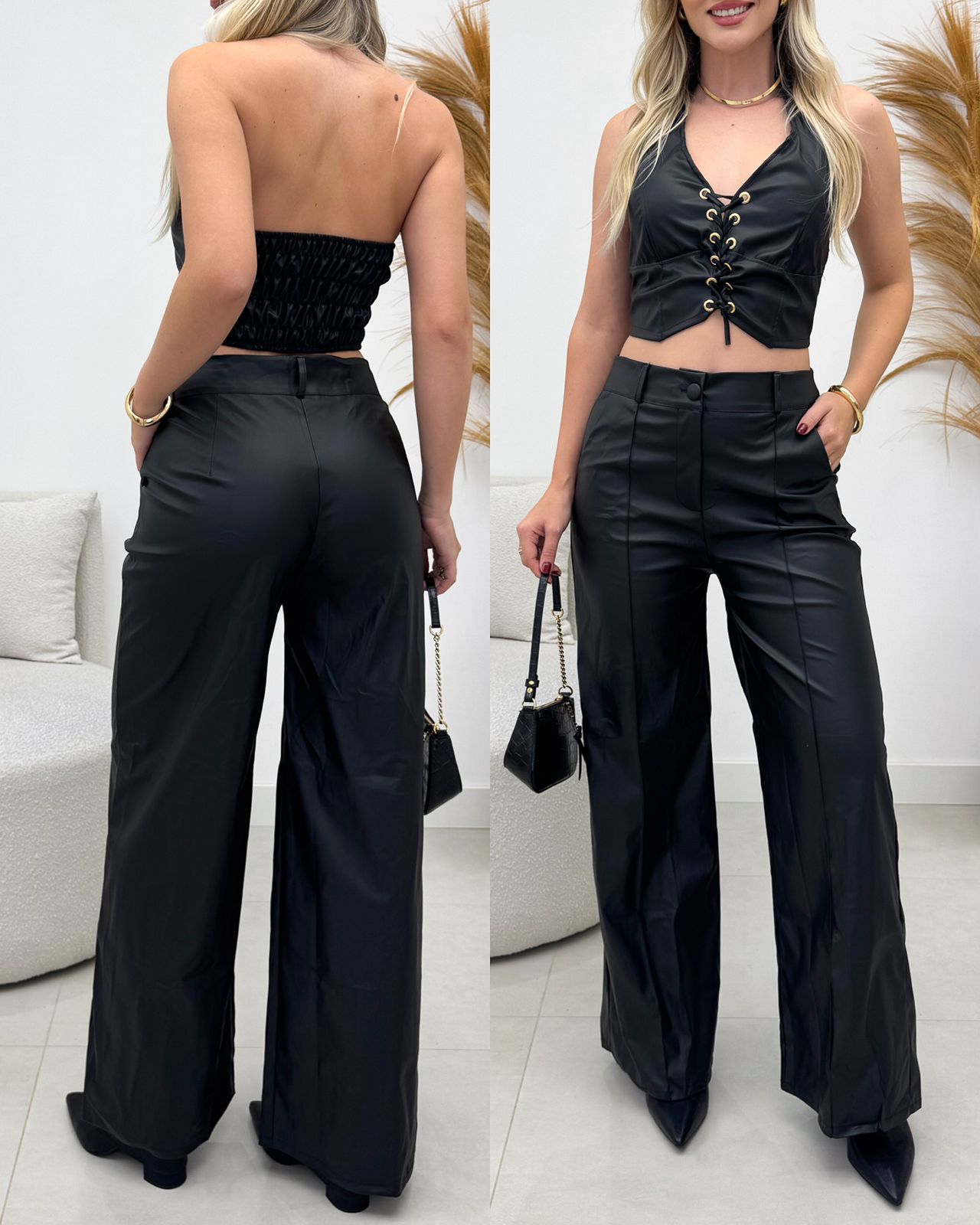 Calça Courino Margarete 134276