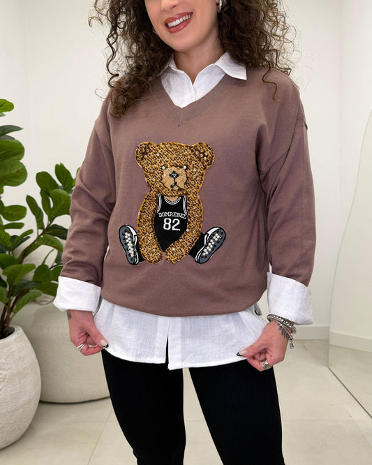 Blusa Tricô Fabi Cappuccino 129282