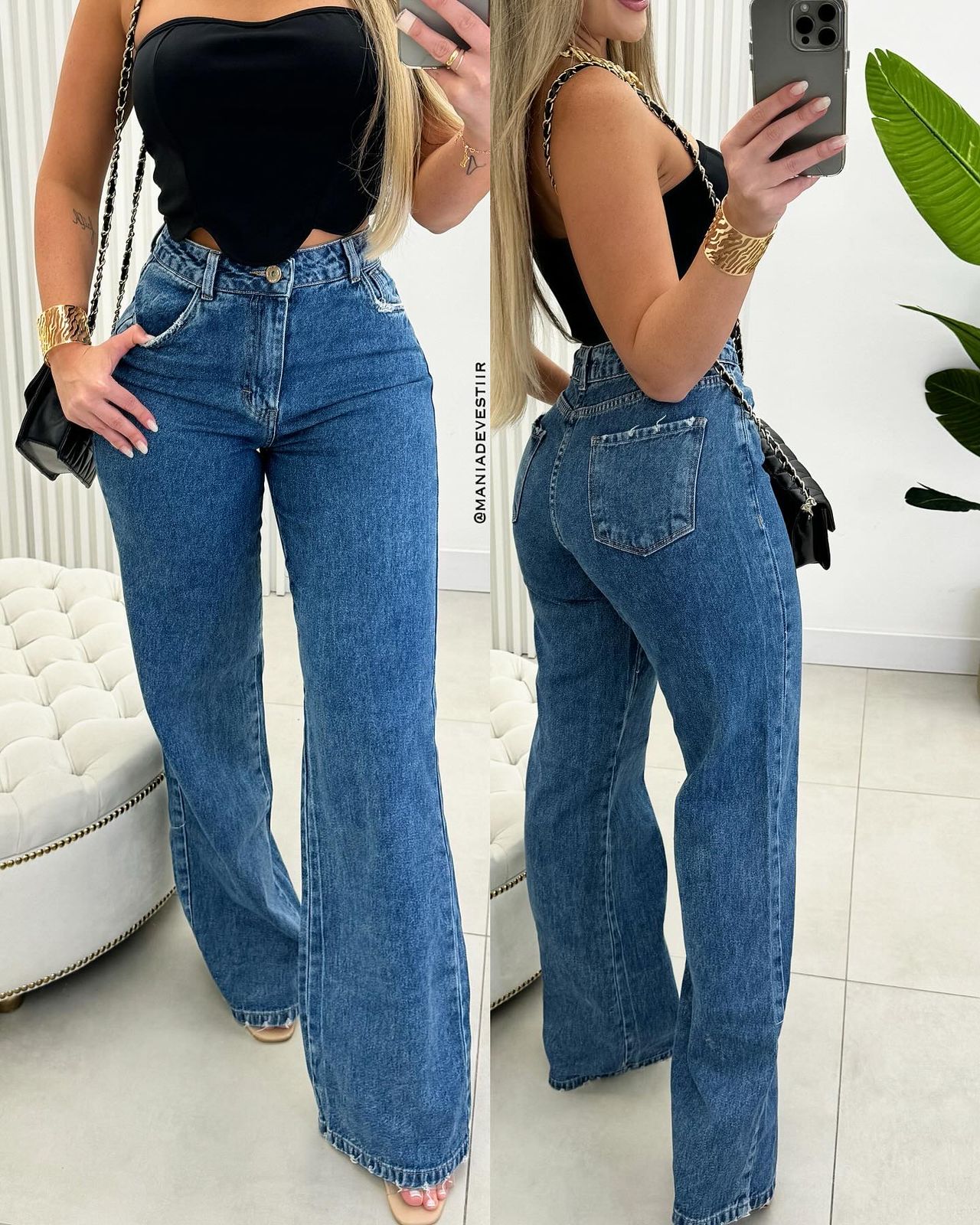 Calça Jeans Nexo Pantalona Iza 32107