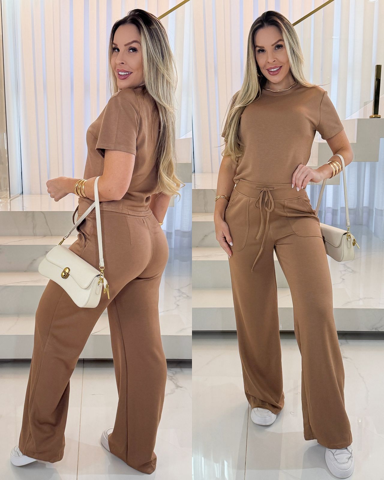 Conjunto Keila Marrom 117704