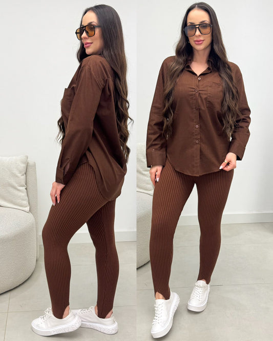 Camisa Alice Chocolate 134683