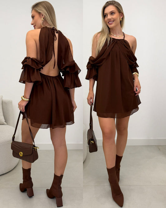 Vestido Isabel Chocolate 127708