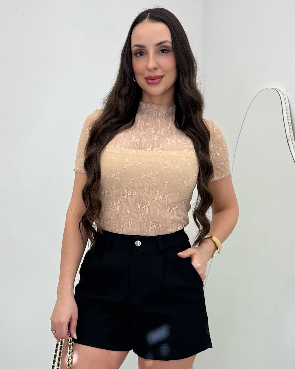 Blusa Louise Bege 136710