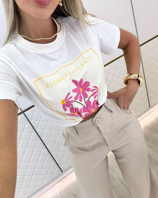 T-Shirt Flor Dubai Off 75426