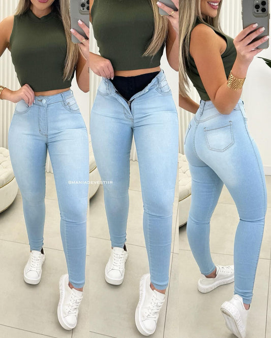 Calça Jeans Cinta Modeladora Sandy 34478
