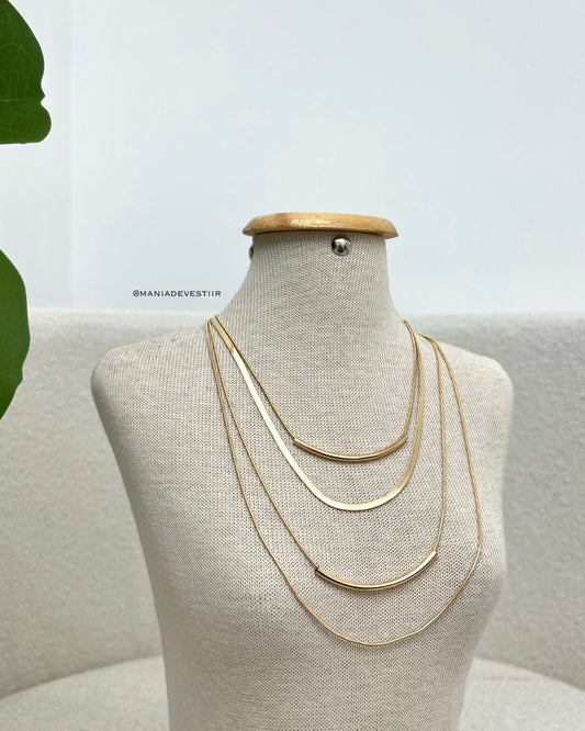 Colar Snake Dourado 104883