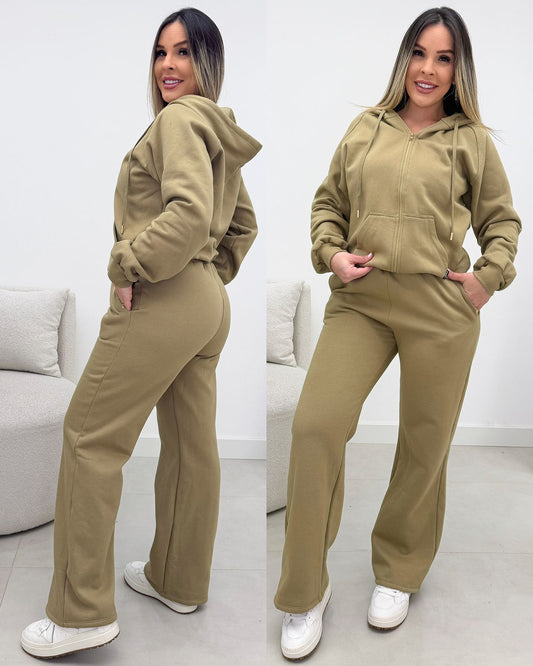 Conjunto Moletom Valentina Verde Oliva 134016