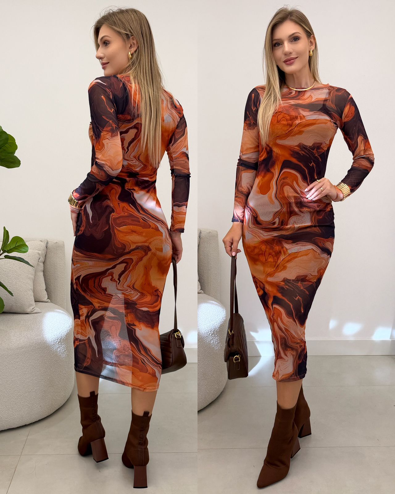 Vestido Hadassa Estampado 129652