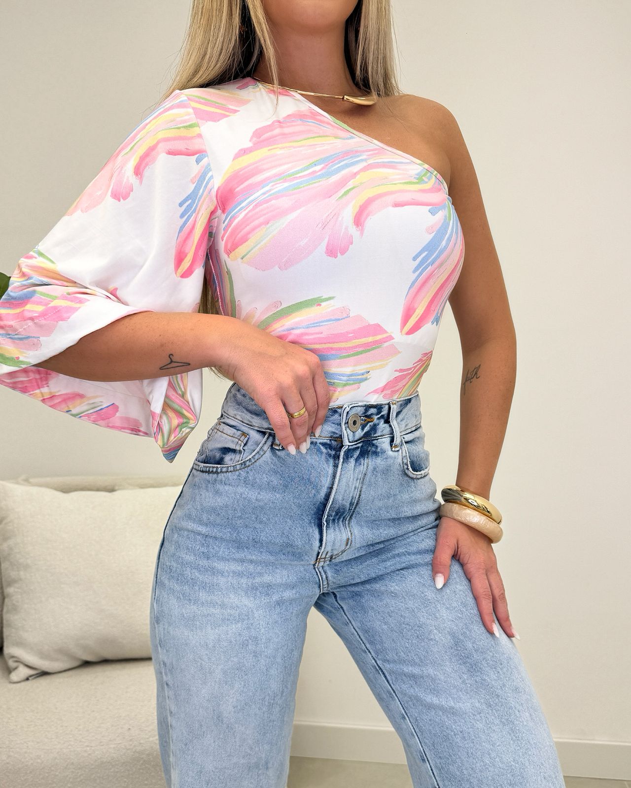 Body Flavia Creme/Rosa 105991