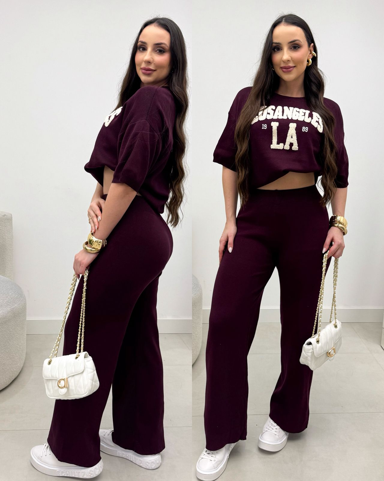 Conjunto Los Angeles Vinho 136284