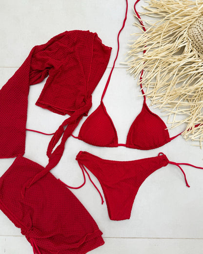Biquíni 4 Peças Happy Vermelho 120201