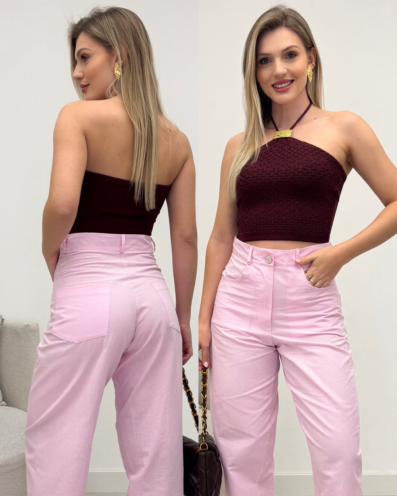 Cropped Tricô Suzana Chocolate 135903