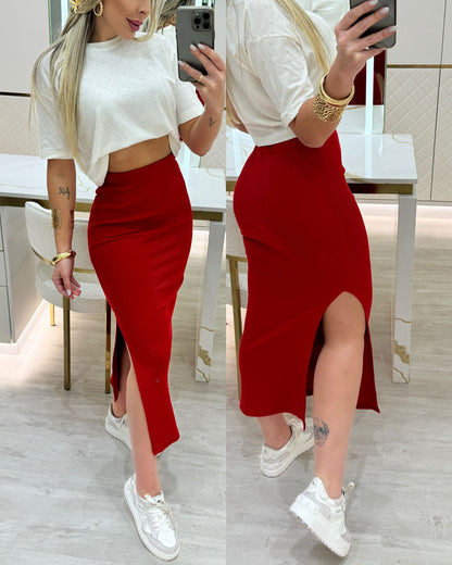 BLACK Saia Lívia Vermelha 78088