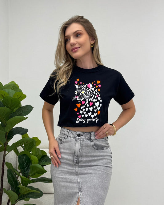 BLACK Cropped Lais 117064