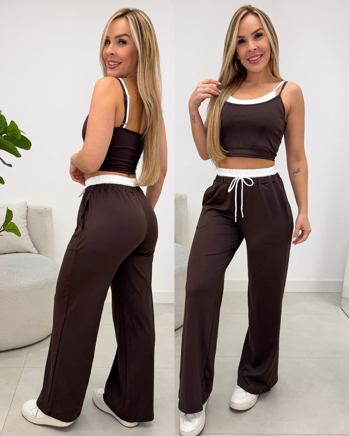 Conjunto Fitness Gaby Marrom 137164