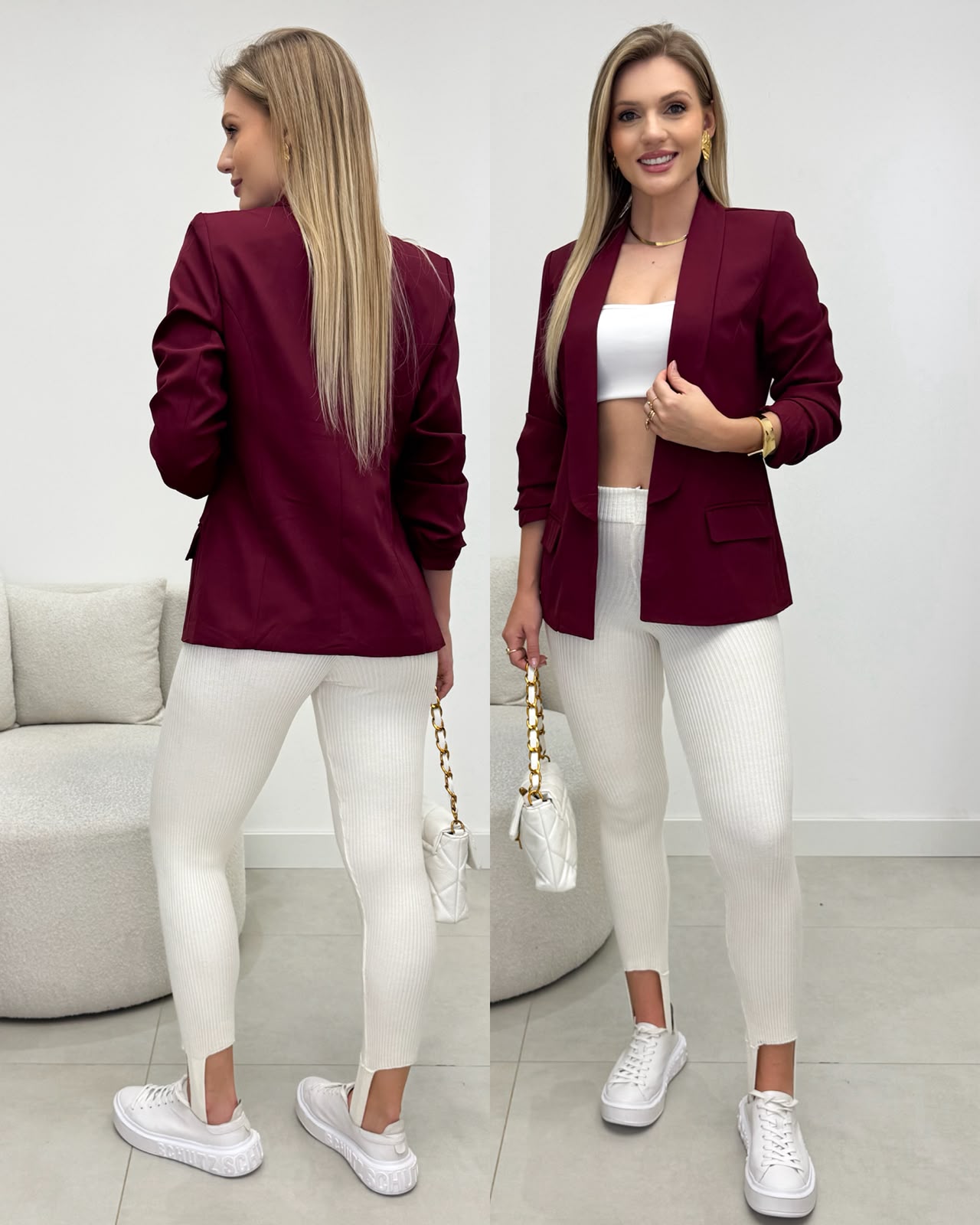 Blazer Amanda Vinho 135474