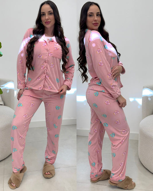 Pijama Fernanda Rosa 134046