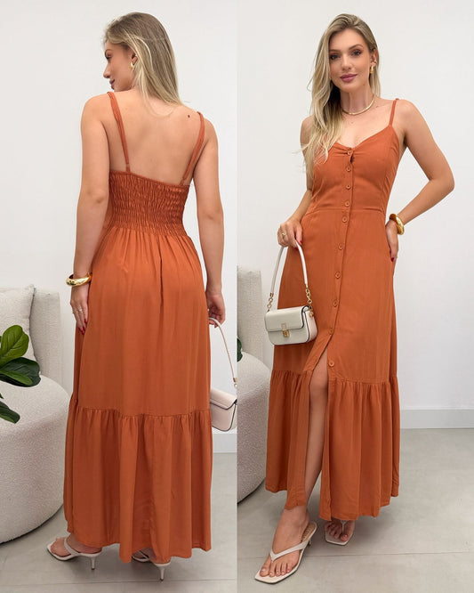 Vestido Nicoli Telha 124101