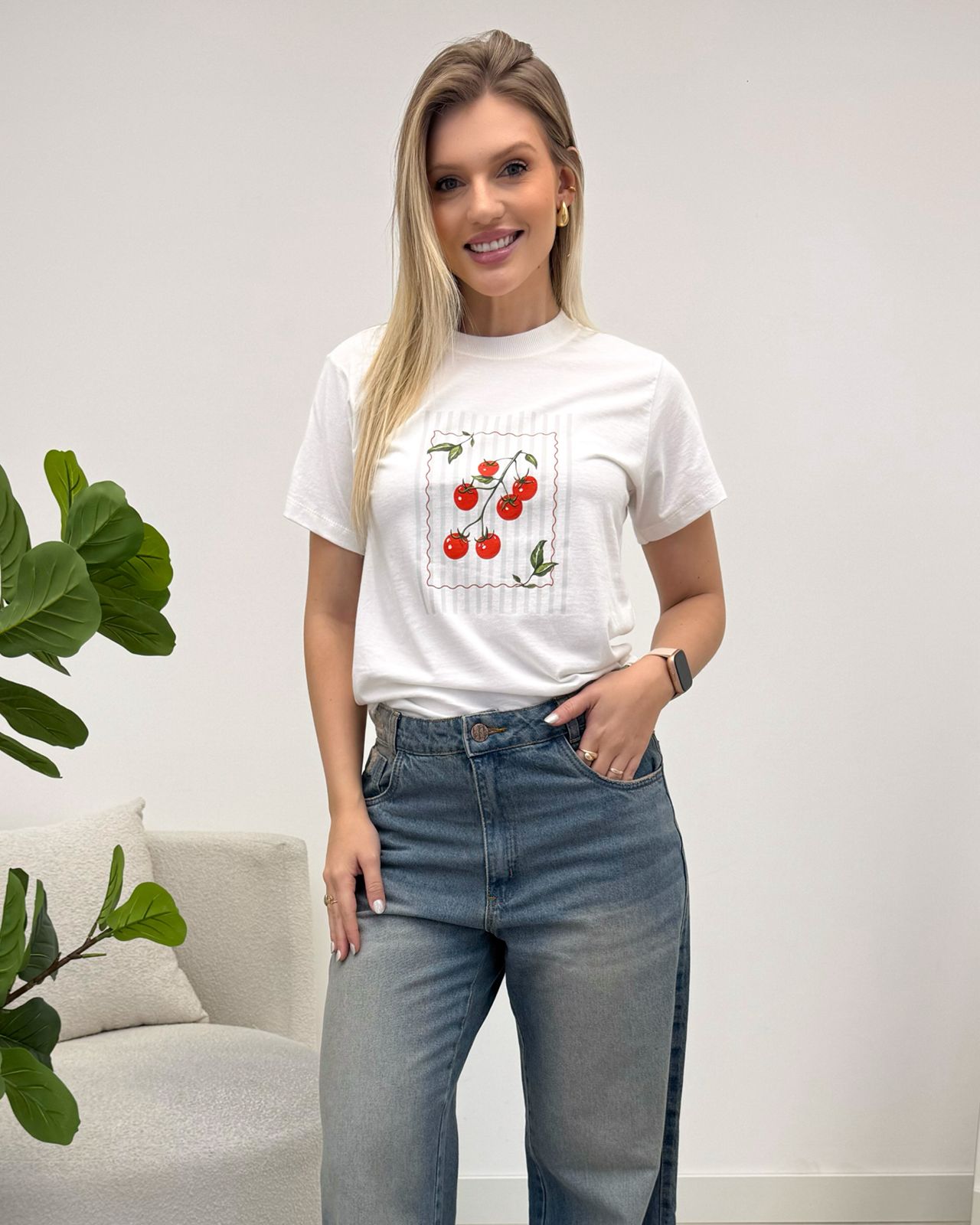 T-Shirt Valentina Tomate Cereja 136279