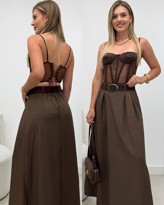 Cropped Marta Marrom 129375