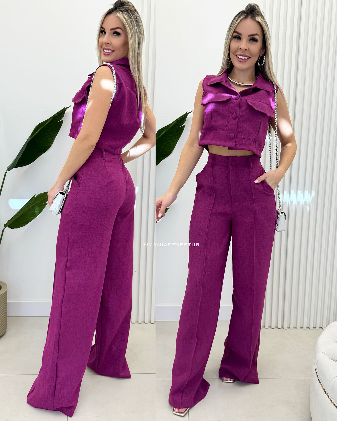 Conjunto Marina Fúcsia 68796