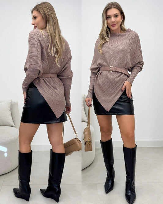 Poncho Lais Bege 133913
