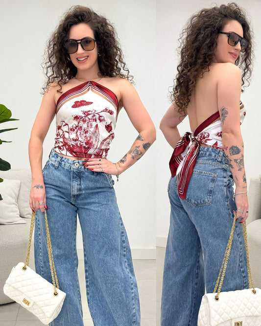 Lenço Mania Essenza Marsala 133558