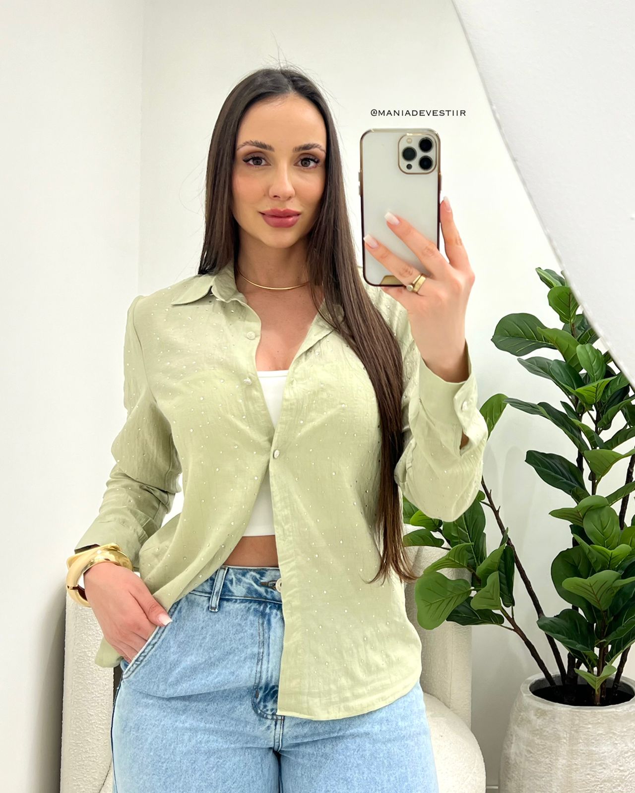 Camisa Tailini Verde 106994