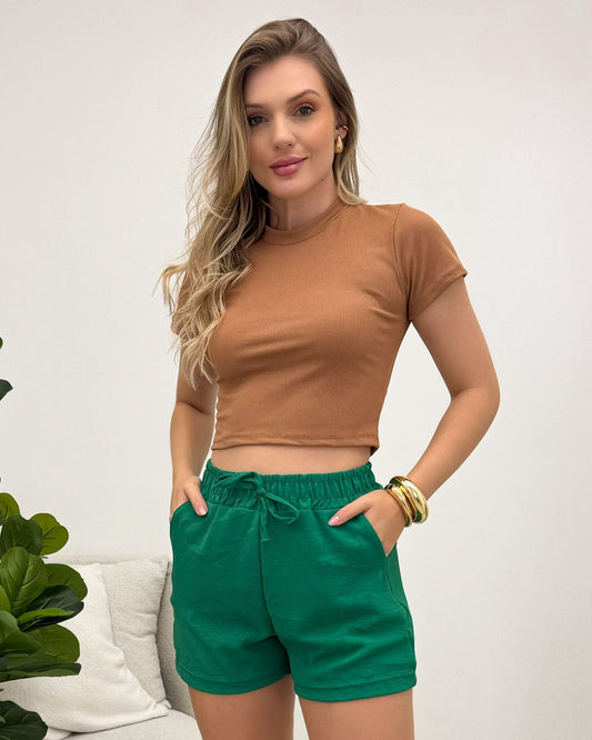 BLACK Cropped Alexia Marrom 116307