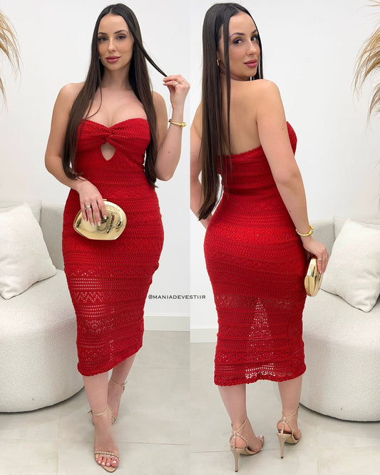 Vestido Elisete Vermelho 113462