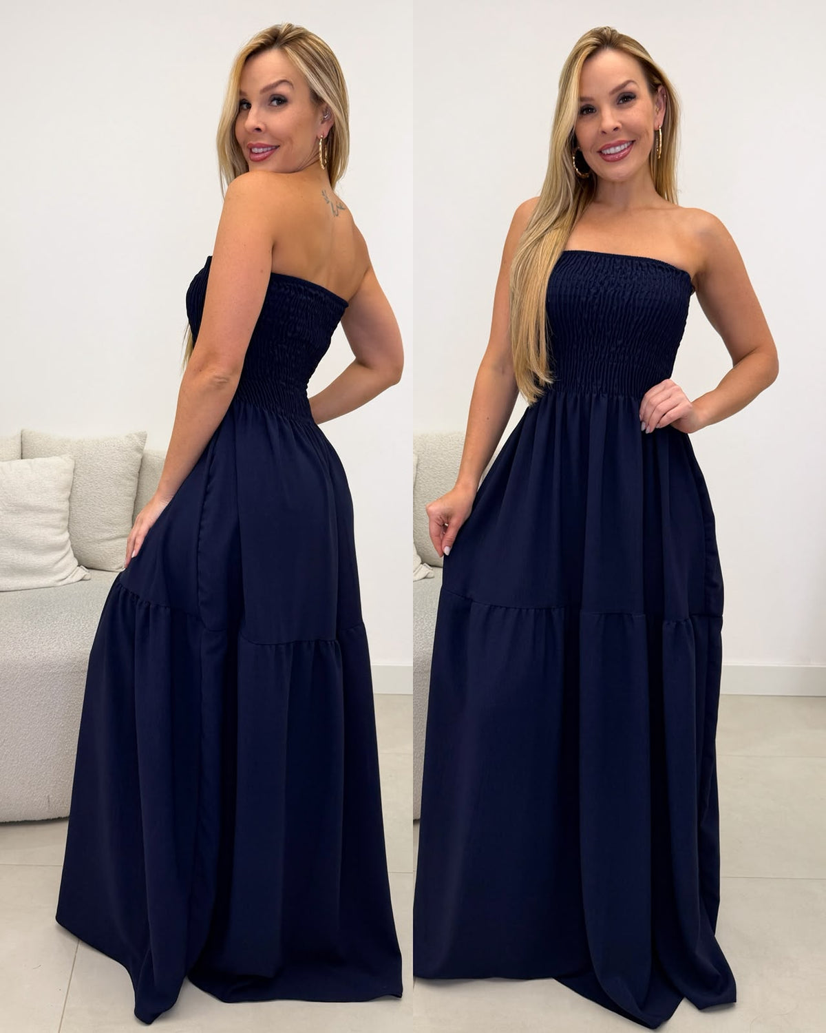 Vestido Jordana Azul Marinho 137768