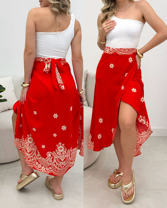 BLACK Saia Envelope Vermelho/Creme Valkiria 116362