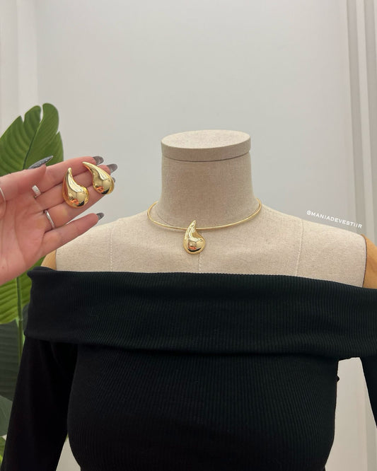 Conjunto Colar e Brinco Mania Essenza 65622