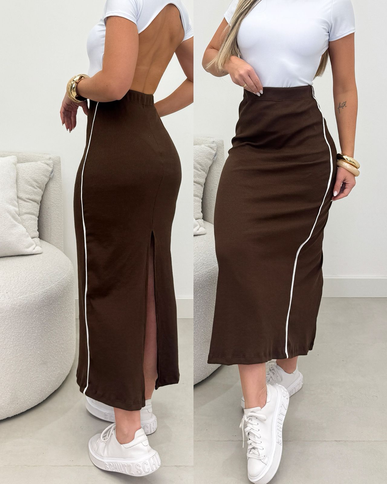 Saia Jaíne Marrom 105973