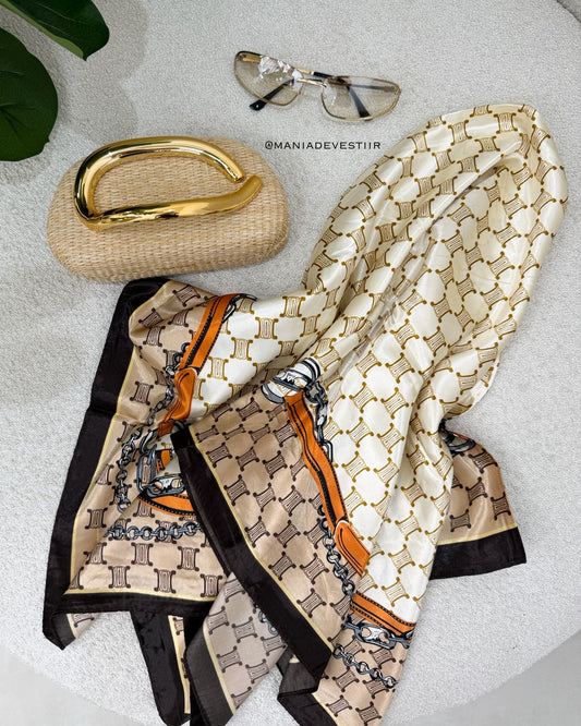 Lenço Mania Essenza Lia Bege/Creme 123922