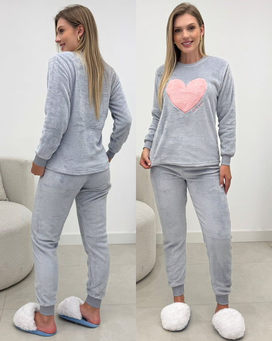 Pijama Heart Cinza 133552